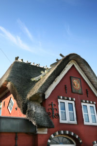 Dämemark, red house in Romo, Detail Dämemark, red house in Romo, Detail